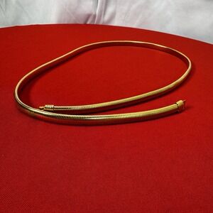 Vintage Women's Skinny Belt Gold Tone Stretchable